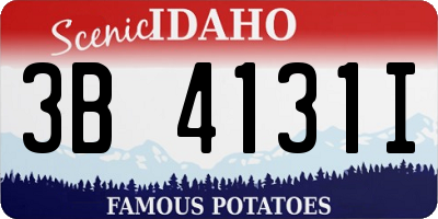 ID license plate 3B4131I