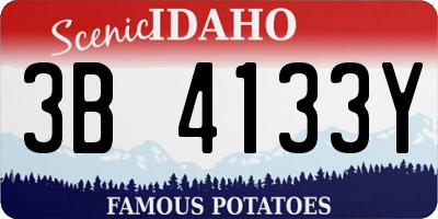 ID license plate 3B4133Y