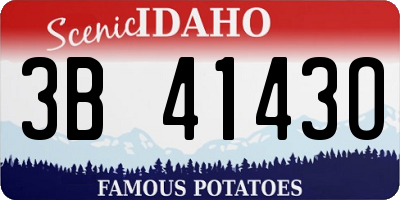ID license plate 3B4143O