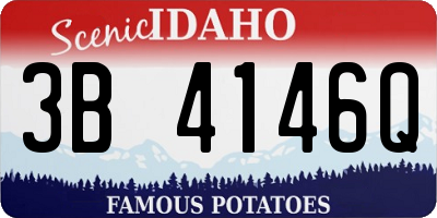 ID license plate 3B4146Q