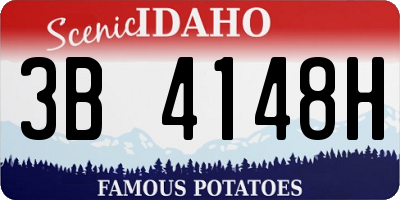 ID license plate 3B4148H