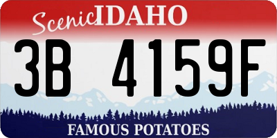 ID license plate 3B4159F