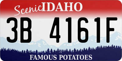 ID license plate 3B4161F