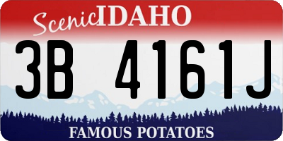 ID license plate 3B4161J