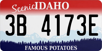 ID license plate 3B4173E