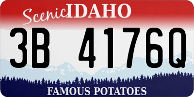 ID license plate 3B4176Q