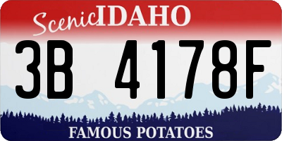 ID license plate 3B4178F
