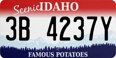 ID license plate 3B4237Y