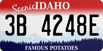 ID license plate 3B4248E