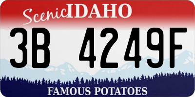 ID license plate 3B4249F