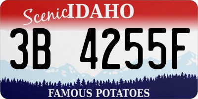 ID license plate 3B4255F