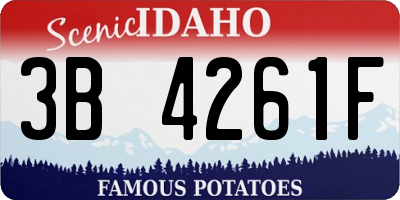 ID license plate 3B4261F