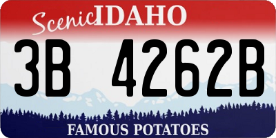 ID license plate 3B4262B