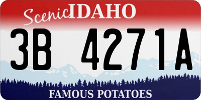 ID license plate 3B4271A