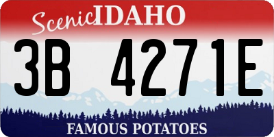 ID license plate 3B4271E