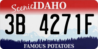 ID license plate 3B4271F