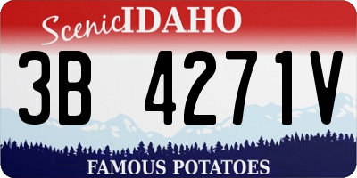 ID license plate 3B4271V