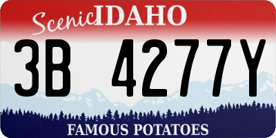 ID license plate 3B4277Y