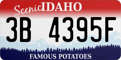 ID license plate 3B4395F