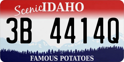 ID license plate 3B4414Q