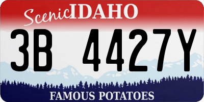 ID license plate 3B4427Y