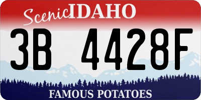 ID license plate 3B4428F