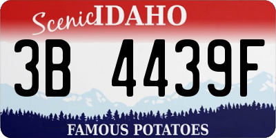 ID license plate 3B4439F