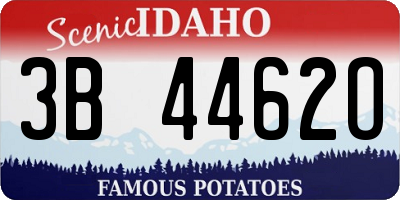 ID license plate 3B4462O