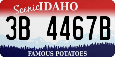 ID license plate 3B4467B