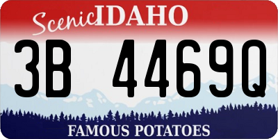 ID license plate 3B4469Q
