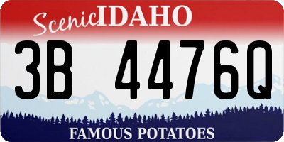 ID license plate 3B4476Q