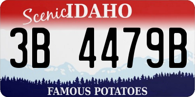 ID license plate 3B4479B