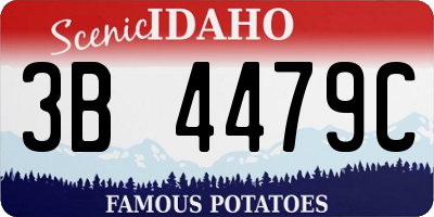 ID license plate 3B4479C