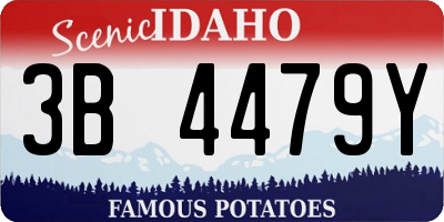 ID license plate 3B4479Y