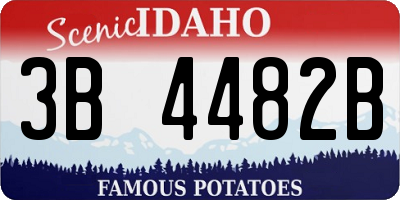 ID license plate 3B4482B