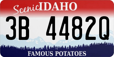 ID license plate 3B4482Q