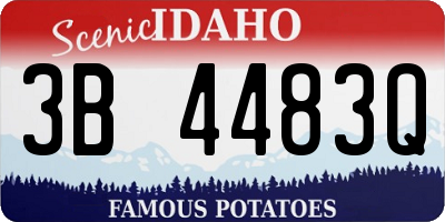 ID license plate 3B4483Q