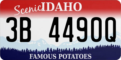 ID license plate 3B4490Q