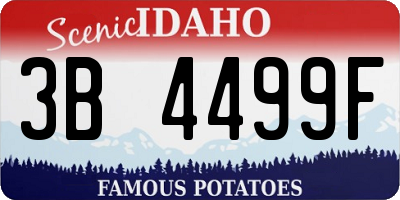 ID license plate 3B4499F