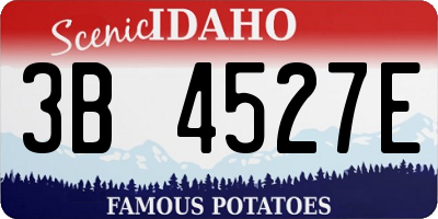 ID license plate 3B4527E