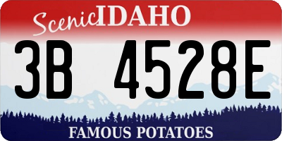 ID license plate 3B4528E