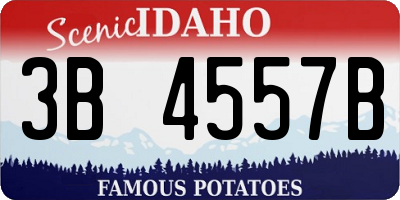 ID license plate 3B4557B