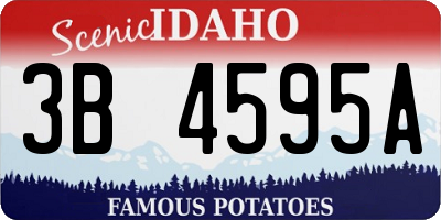 ID license plate 3B4595A