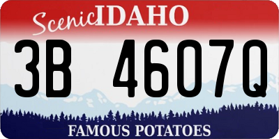 ID license plate 3B4607Q