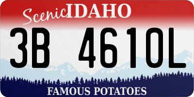 ID license plate 3B4610L