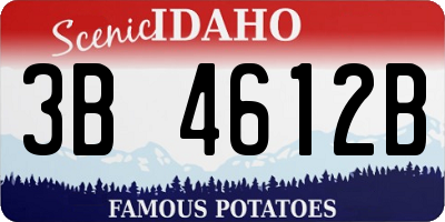ID license plate 3B4612B