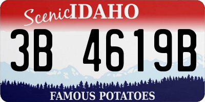 ID license plate 3B4619B