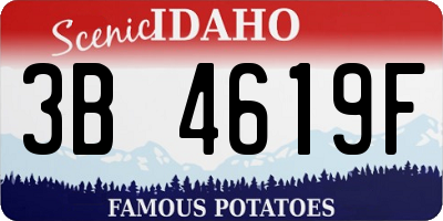 ID license plate 3B4619F