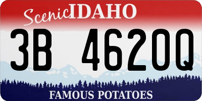 ID license plate 3B4620Q