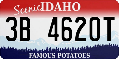 ID license plate 3B4620T